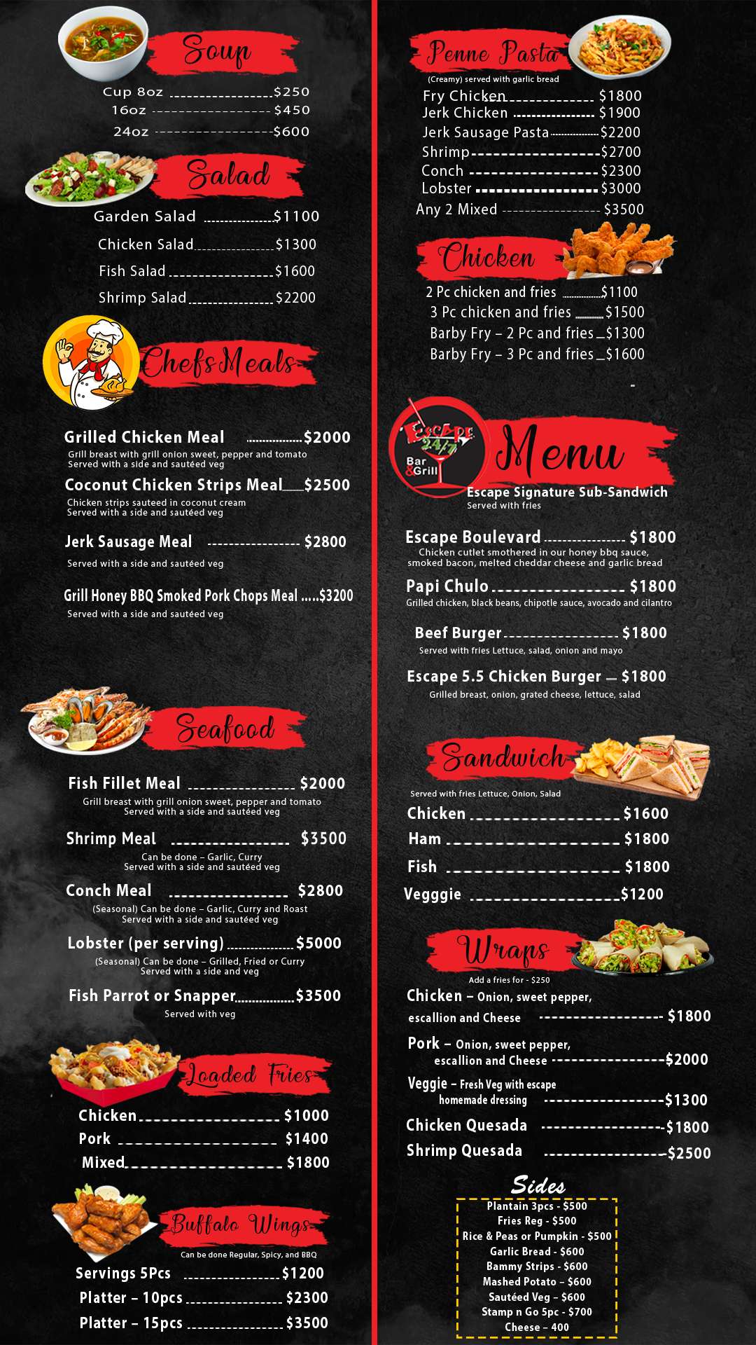 Escape Menu